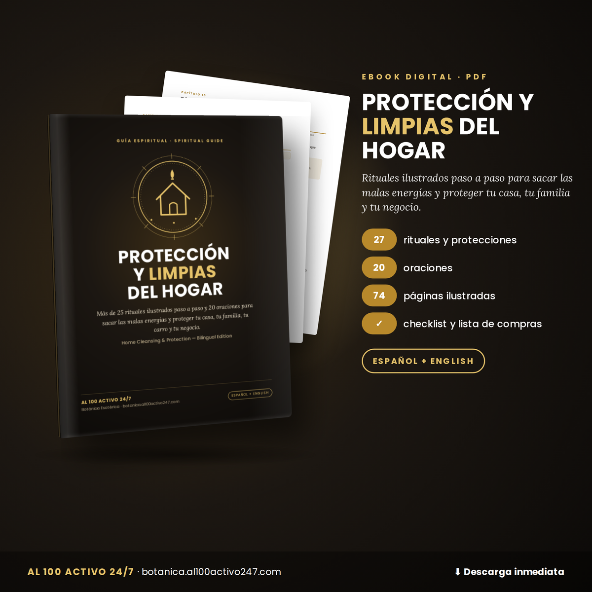 Protección y Limpias del Hogar — Libro Digital (Español + English)