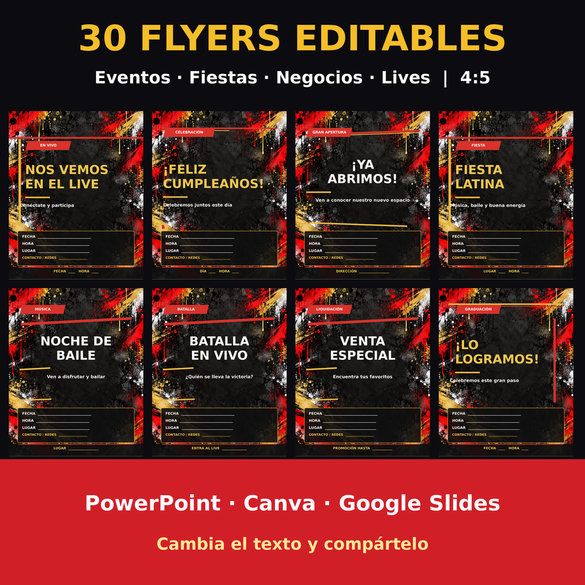 Kit 30 Flyers Urbanos Editables